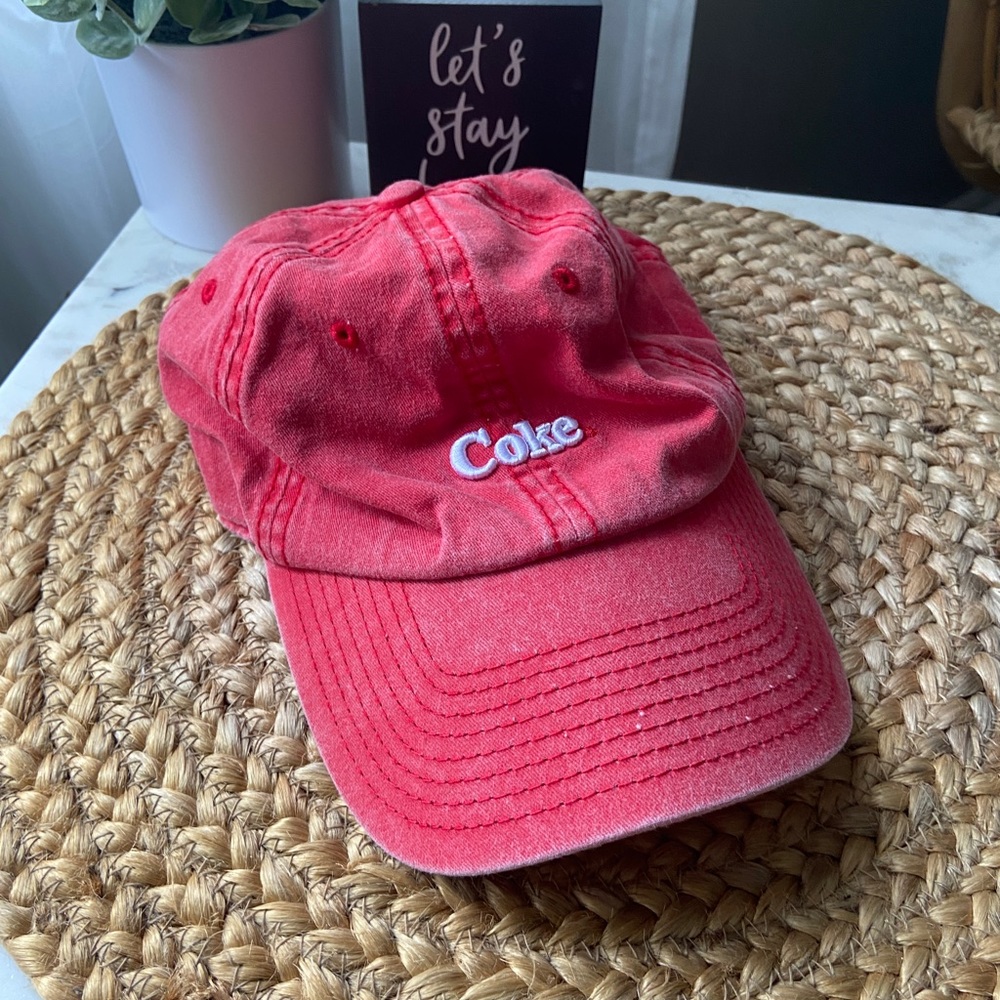 American Needle Coca Cola Faded Red Ball Cap